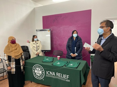 COVID 19 helpline project with ICNA relief