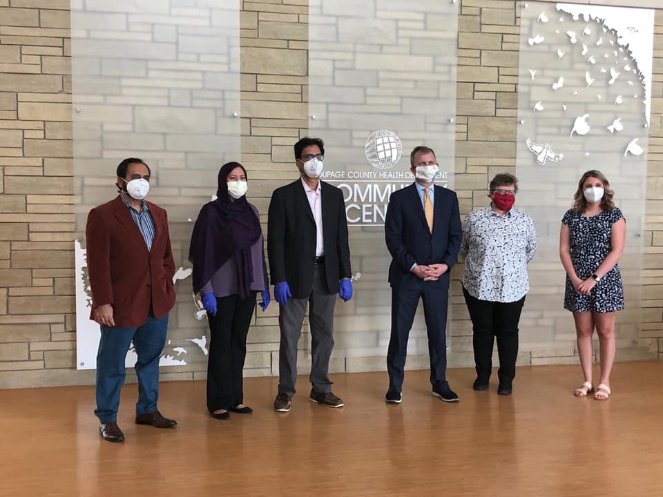 PPE donation to DuPage County Health Department